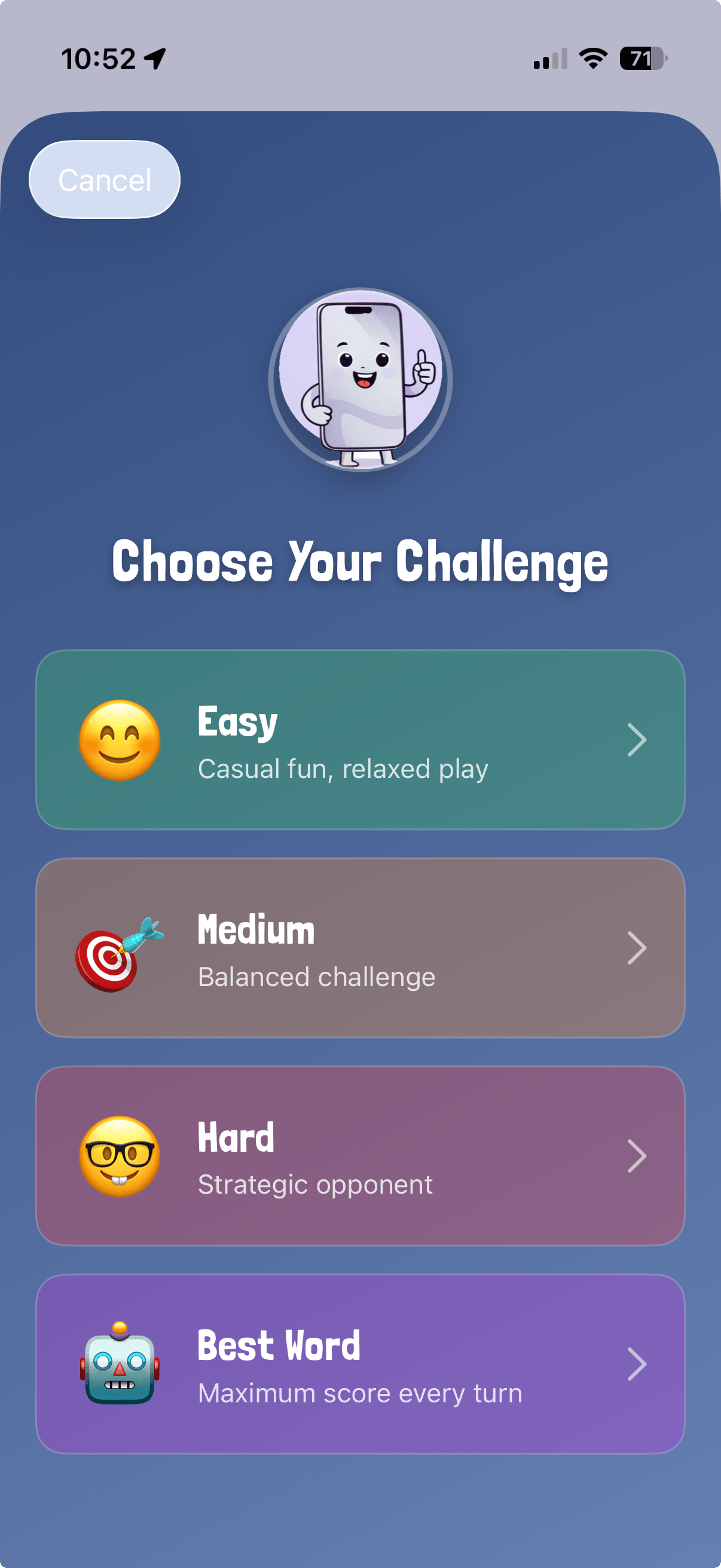 Tile & Error computer difficulty levels