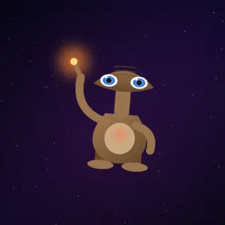 A gentle, glowing-fingered visitor
